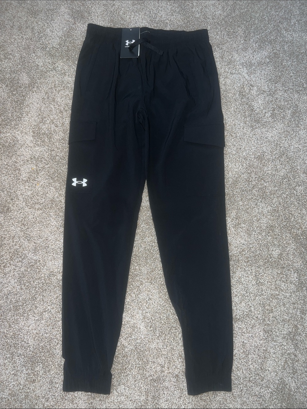 Under Armour Boys Black Cargo Training Pants